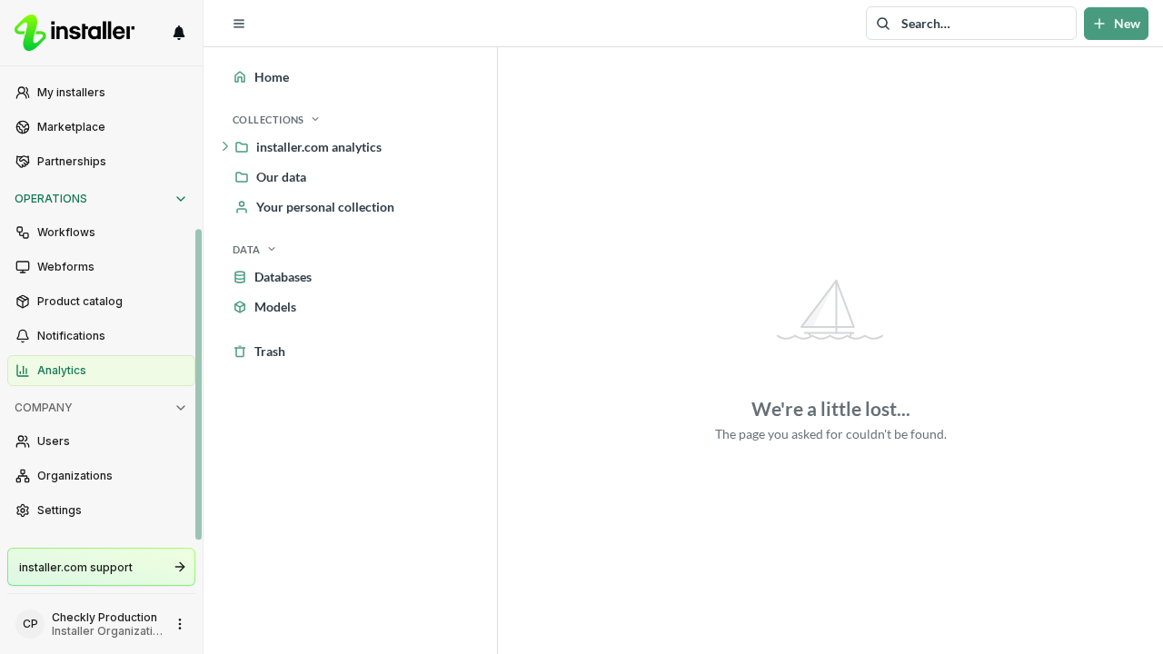 The left navigation sidebar, where Insights opens your analytics