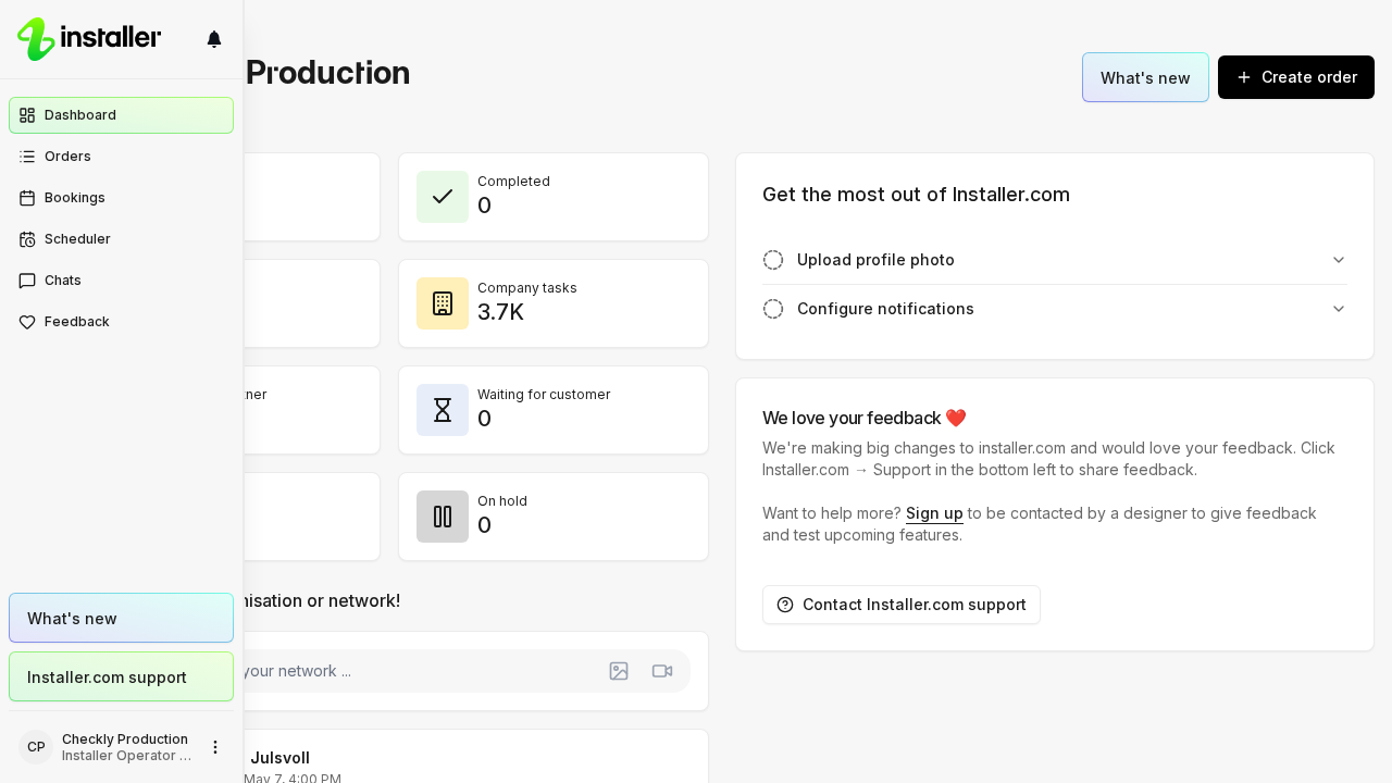The left sidebar open at full width over the page, with an icon and a label on every row